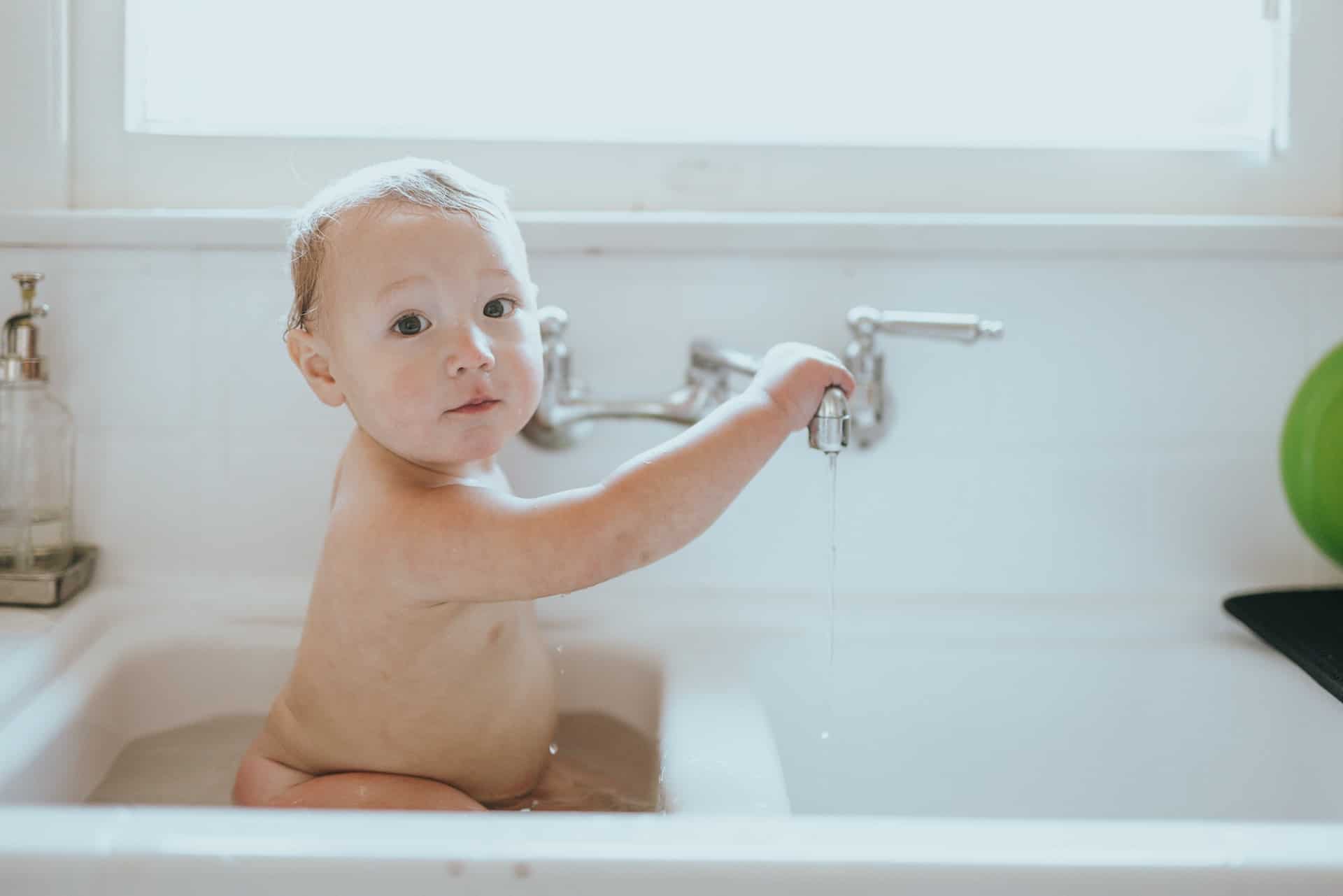 Baby in bathtub
